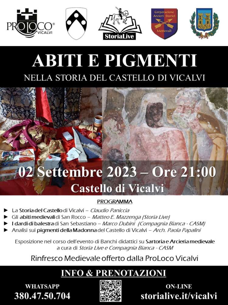 Abiti e Pigmenti nella storia del Castello di Vicalvi