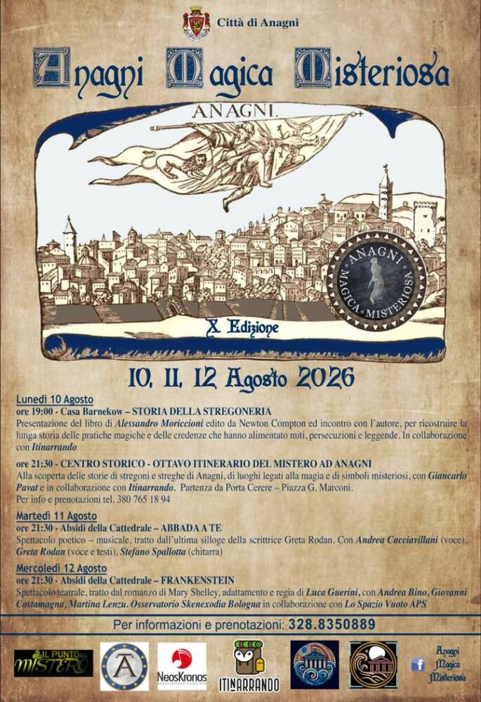 Eventi di Arte e Cultura nel Lazio Anagni Magica Misteriosa