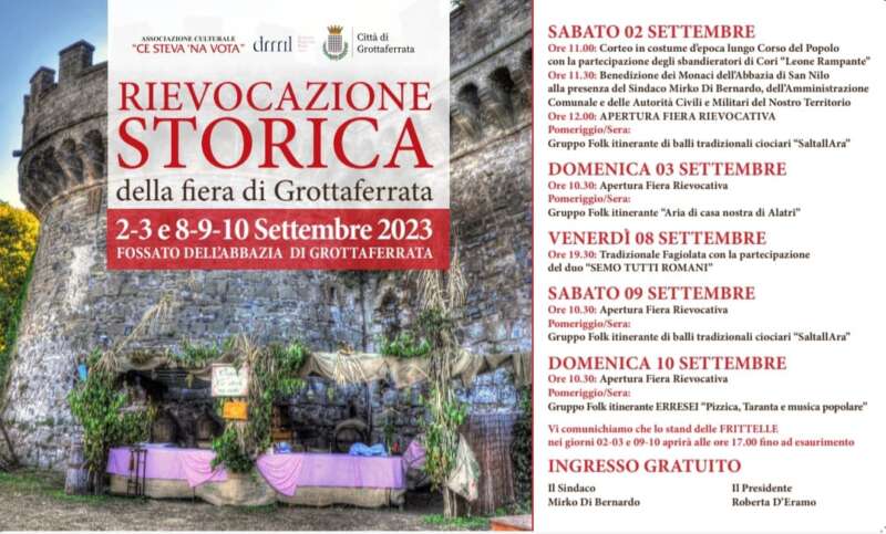 Rievocazione storica della Fiera settembrina di Grottaferrata