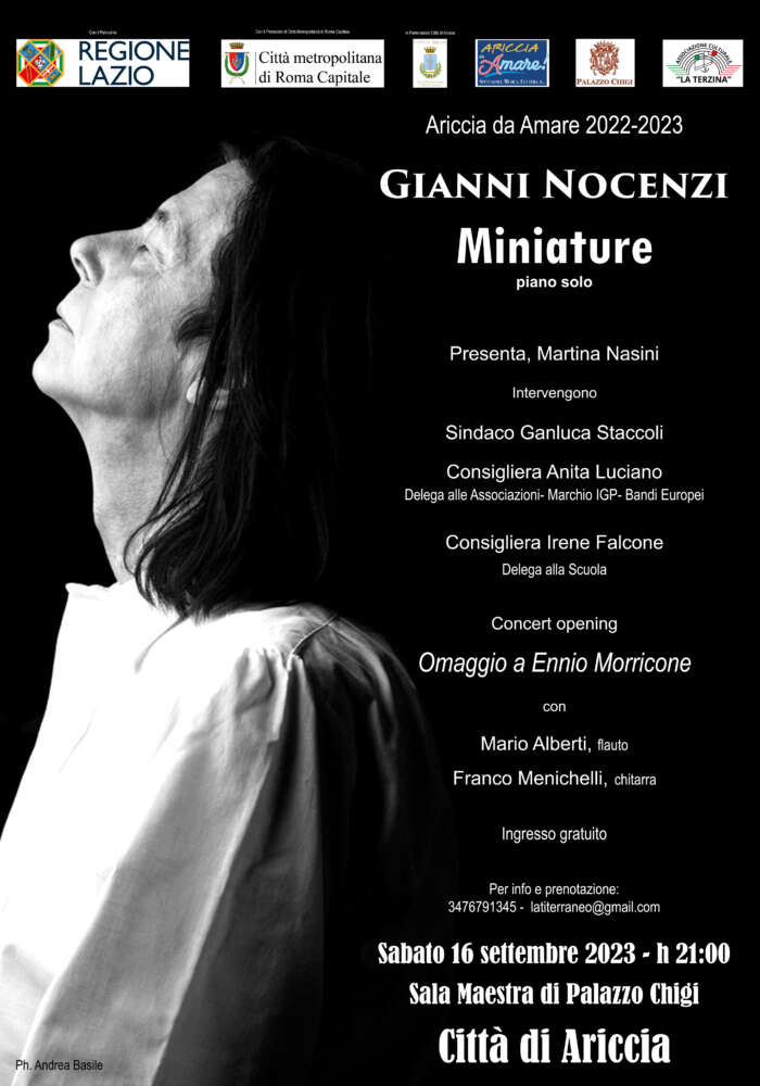 Gianni Nocenzi "Miniature" - Recital per Piano Solo