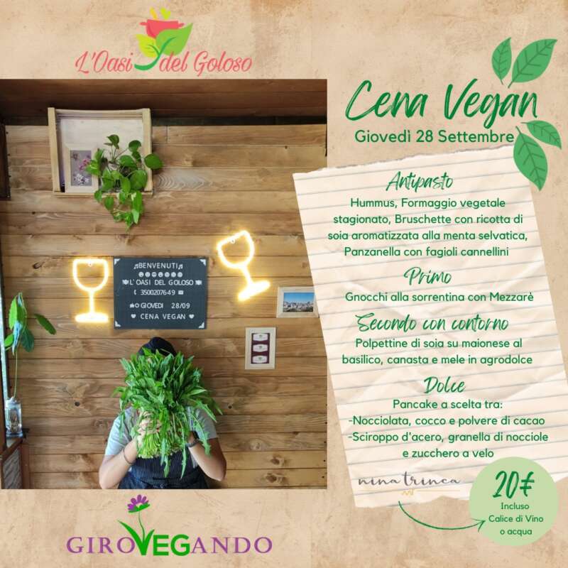 Cena Vegana a Zagarolo