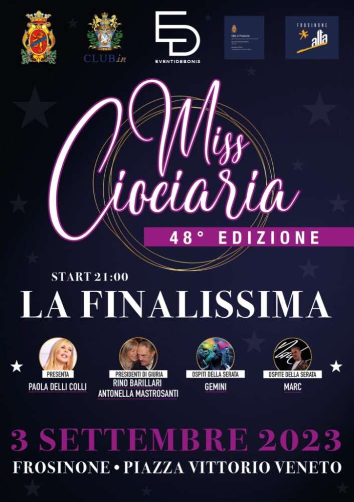 Finalissima di “Miss Ciociaria”