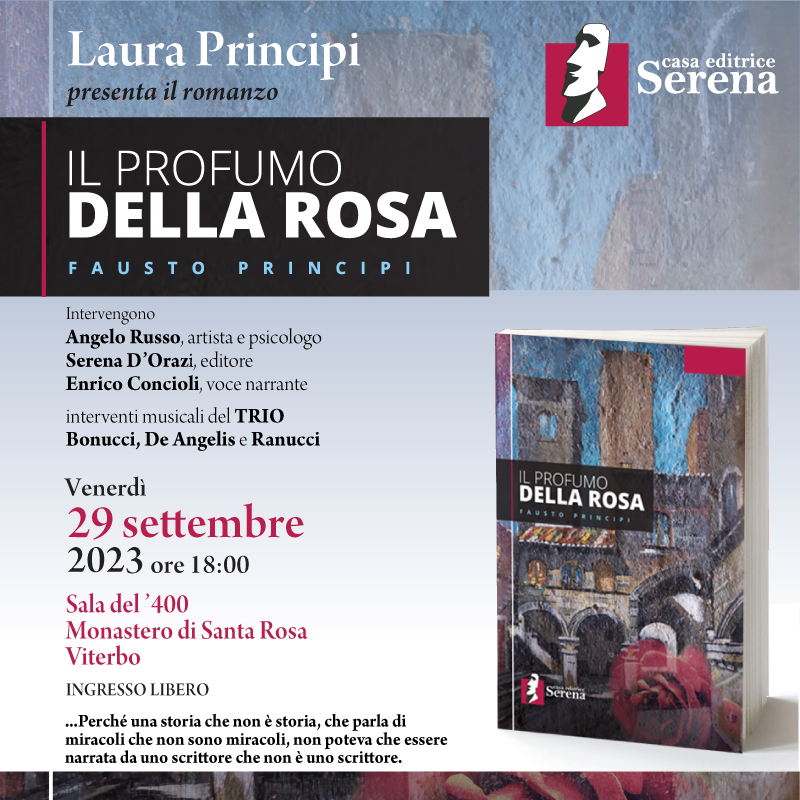 Laura Principi presenta il romanzo "Il Profumo della Rosa"