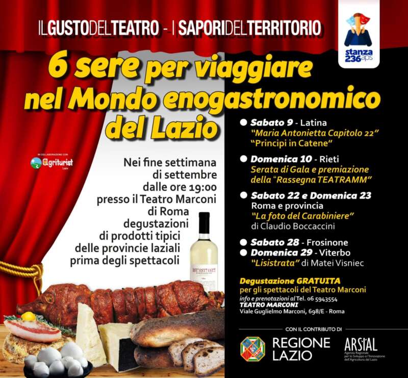 Sei Sere per Viaggiare nel mondo enogastronomico del Lazio