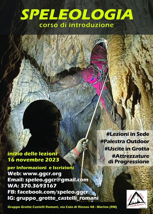 Corso di Speleologia