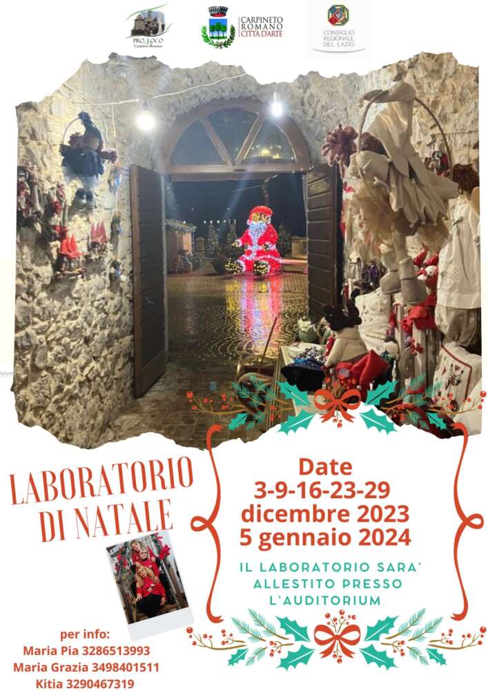 Laboratori di Natale a Carpineto Romano