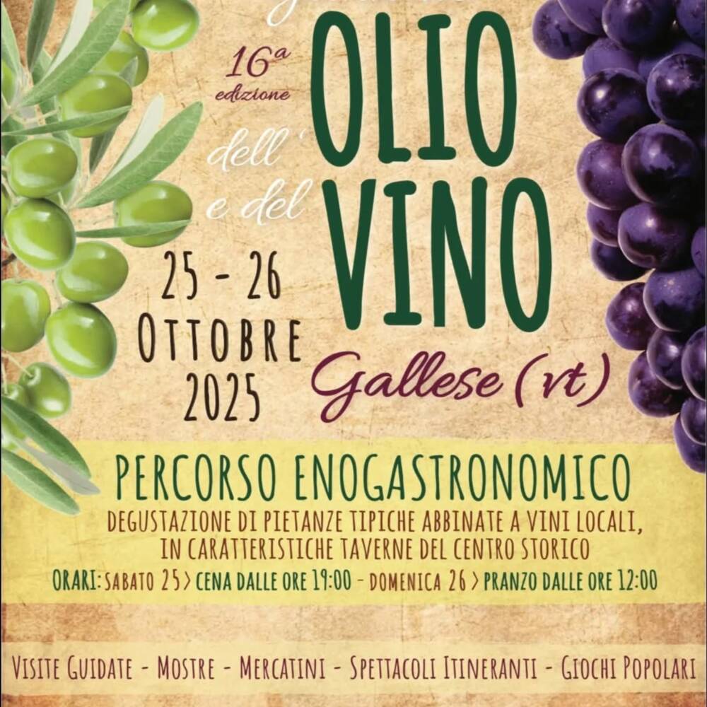Giornate dell'Olio e del Vino Gallese