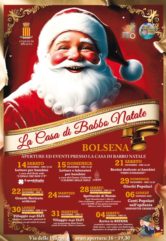 Casa di Babbo Natale a Bolsena