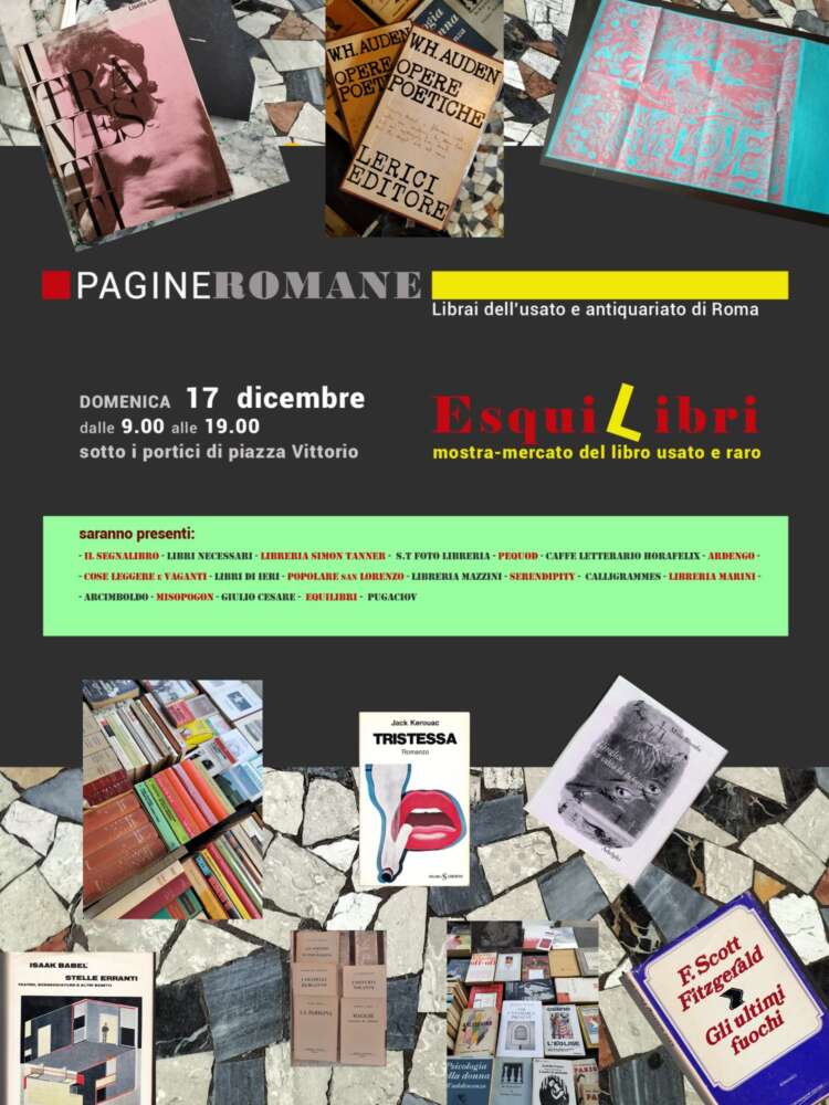 Esquilibri, la mostra-mercato di libri usati e rari