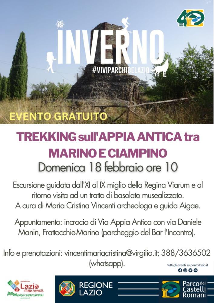 Trekking sull'Appia Antica tra Marino e Ciampino