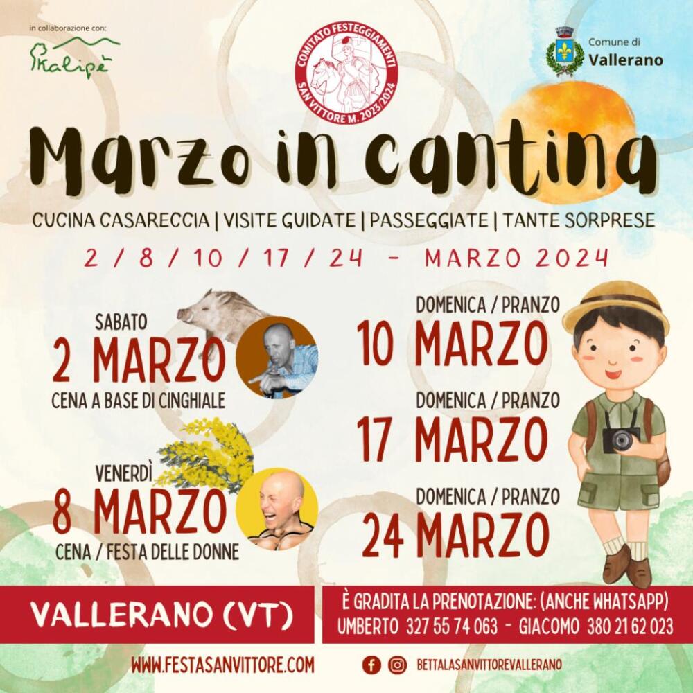 Marzo in Cantina