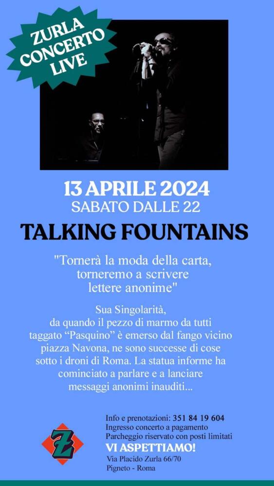 TALKING FOUNTAINS / FontAne parlAnti di Roma