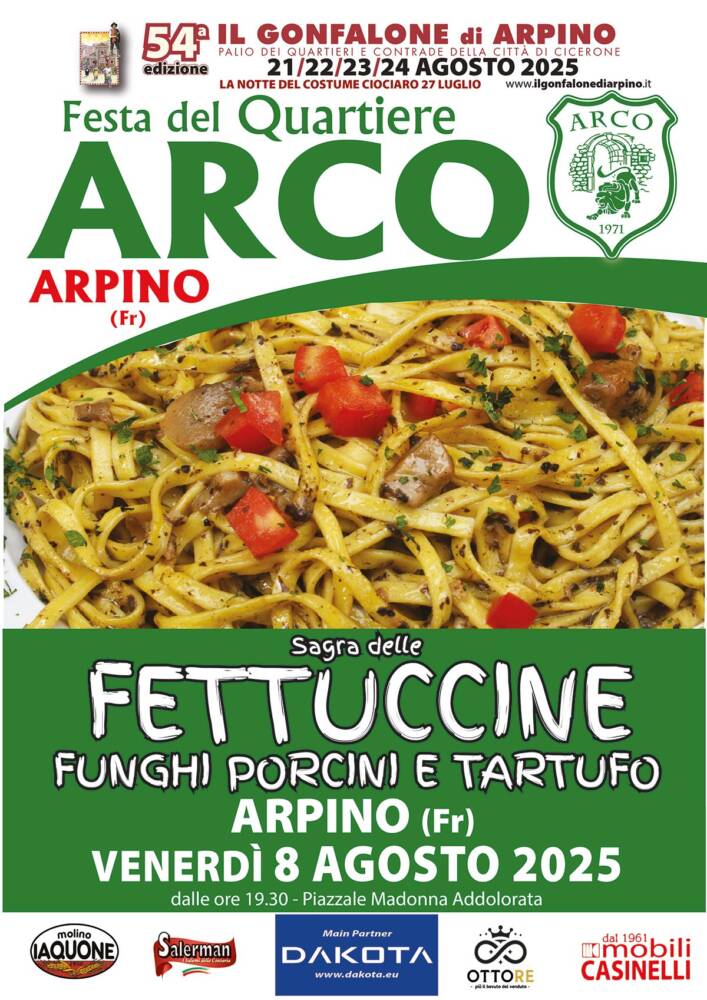 Sagra delle fettuccine funghi porcini e tartufo