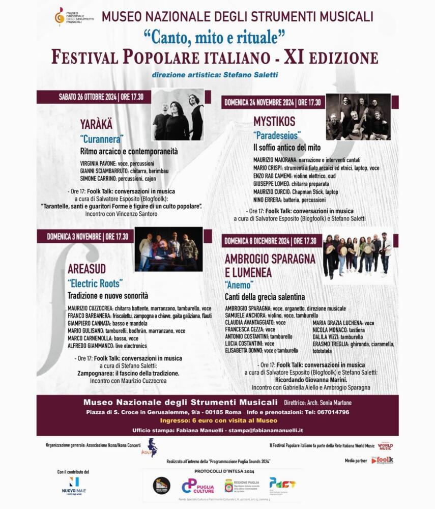 Festival Popolare Italiano - “Canto, mito e rituale”