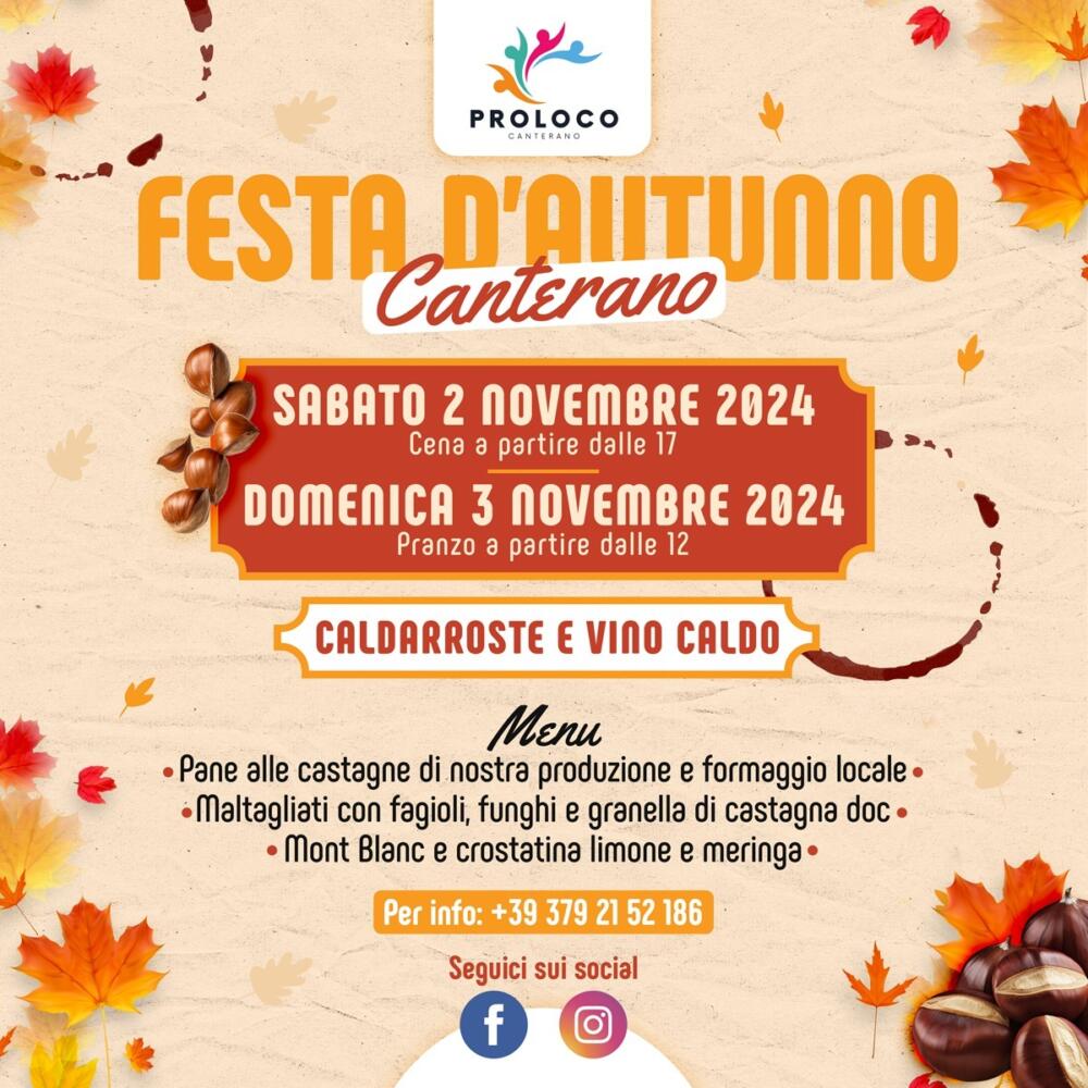 È festa d'autunno a Canterano, tra castagne e bellezza