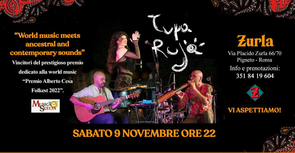 Il sound unico dei Tupa Ruja in concerto da Zurla