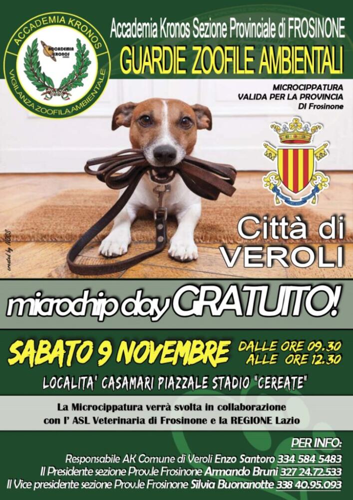 Giornata di Microchippatura Gratuita