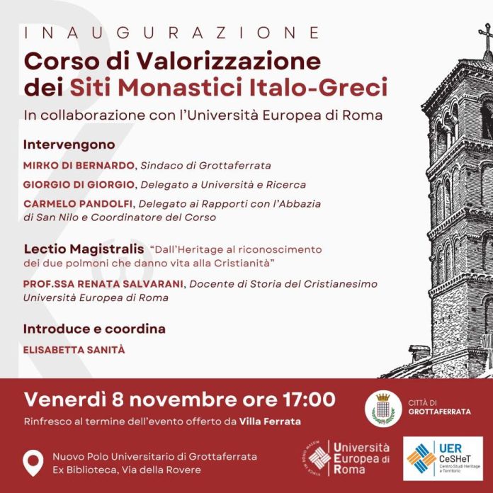 Corso universitario di “Valorizzazione dei Siti Monastici Italo-Greci”