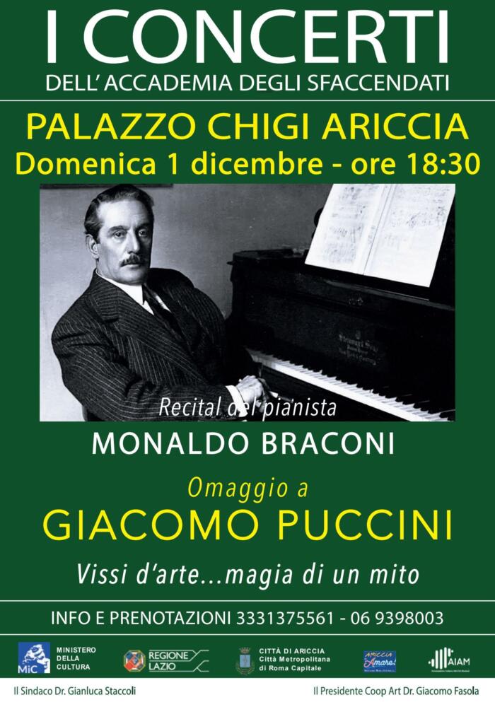 Le più belle melodie di Puccini al Palazzo Chigi di Ariccia