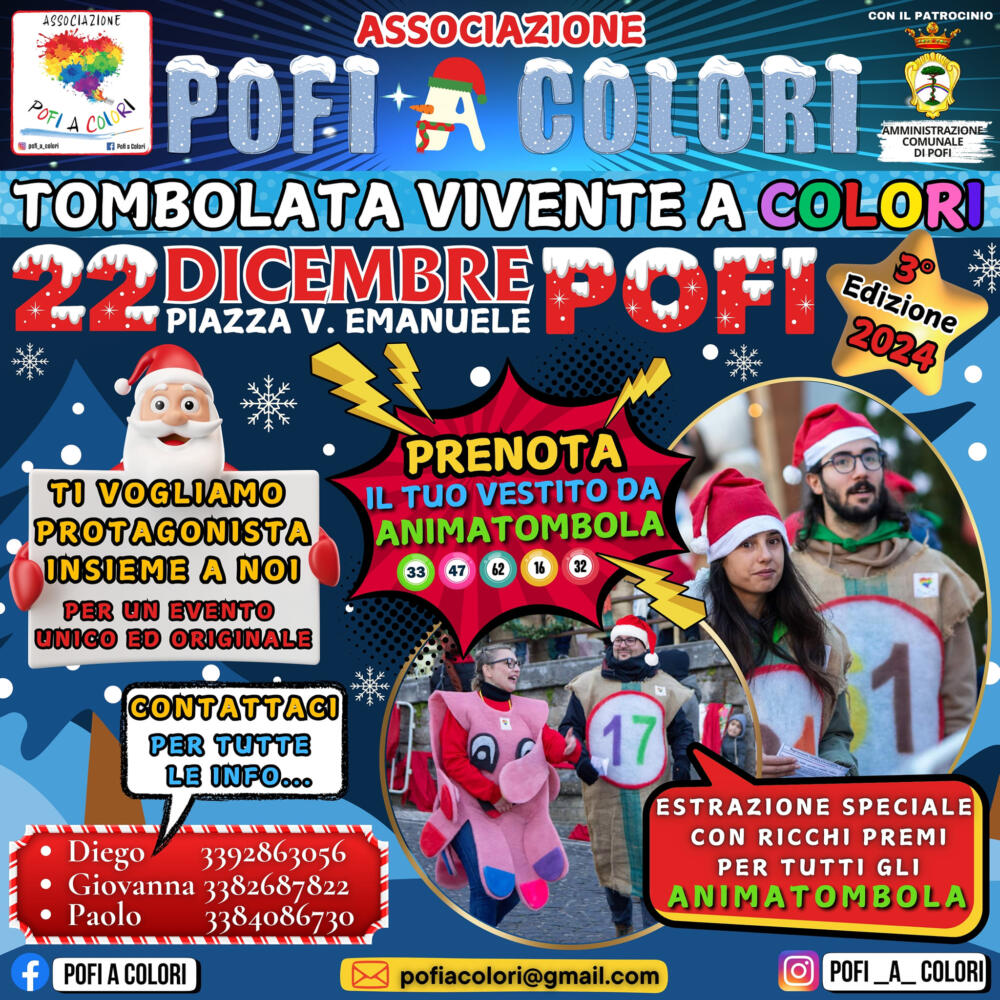 Tombolata vivente a colori