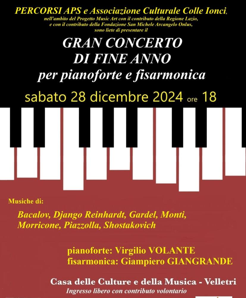 Gran Concerto di Fine Anno per Pianoforte e Fisarmonica