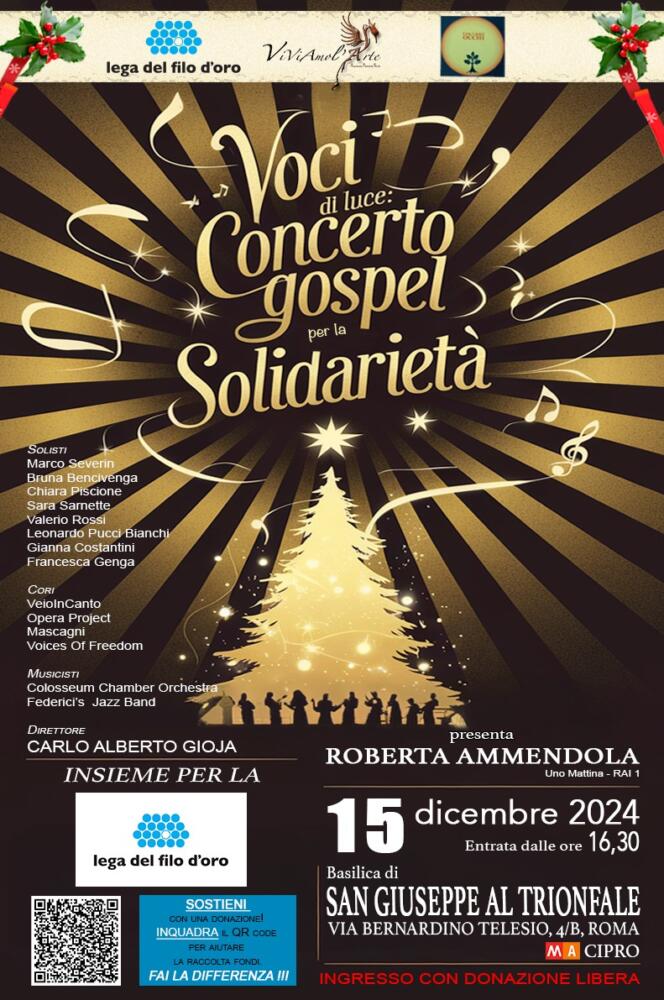 Voci di luce: concerto gospel per la solidarietà