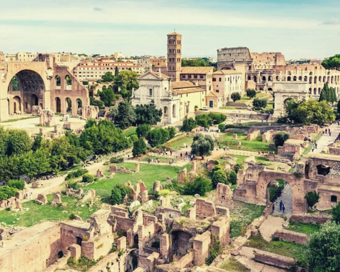 Fori Imperiali e Foro Romano con siti S.U.P.E.R.