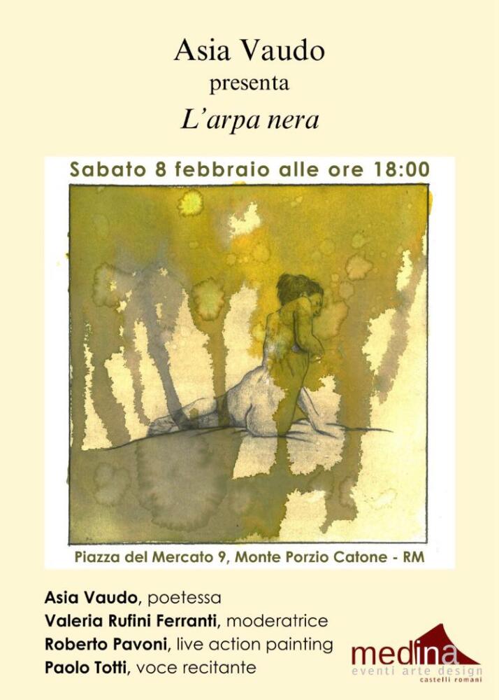 Presentazione del libro Arpa Nera di Asia Vaudo