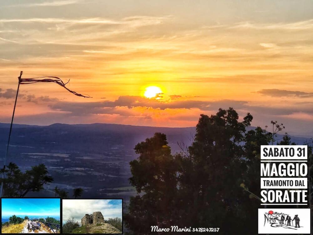 Tramonto dal monte Soratte