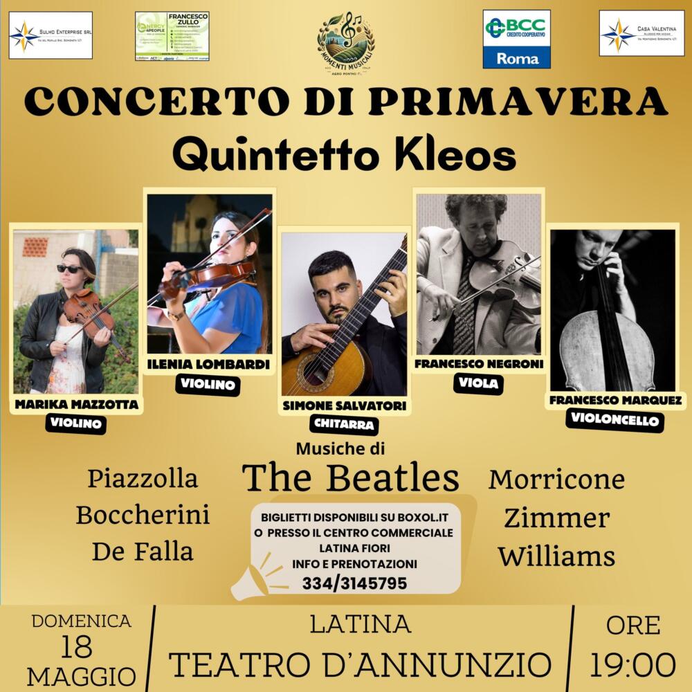 Concerto di Primavera: il Quintetto Kleos