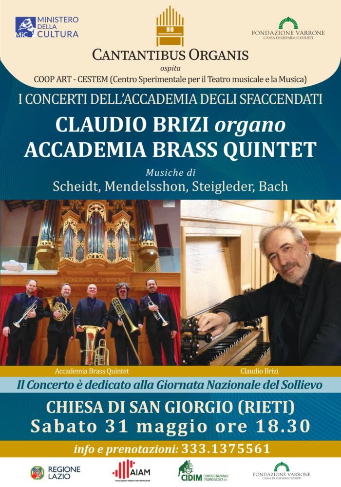 Claudio Brizi e gli ottoni dell’Accademia Brass Quintet
