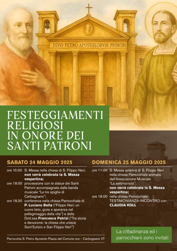 Festeggiamenti religiosi in onore dei Santi Patroni