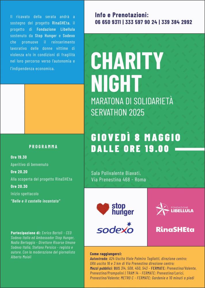 CHARITY NIGHT per rinaSHEta: dove il talento incontra il cuore