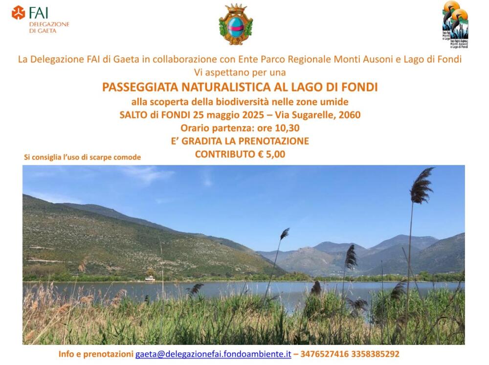 Scopriamo insieme la biodiversità del lago di Fondi
