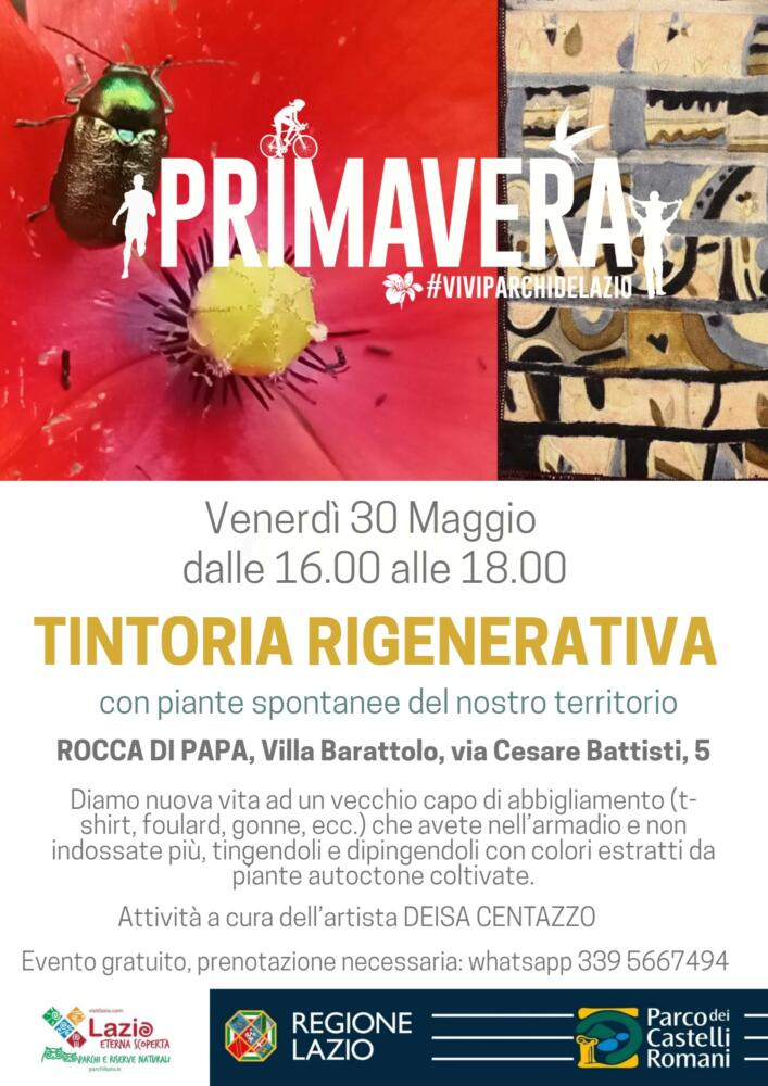 Tintoria rigenerativa e Riscoperta della creatività