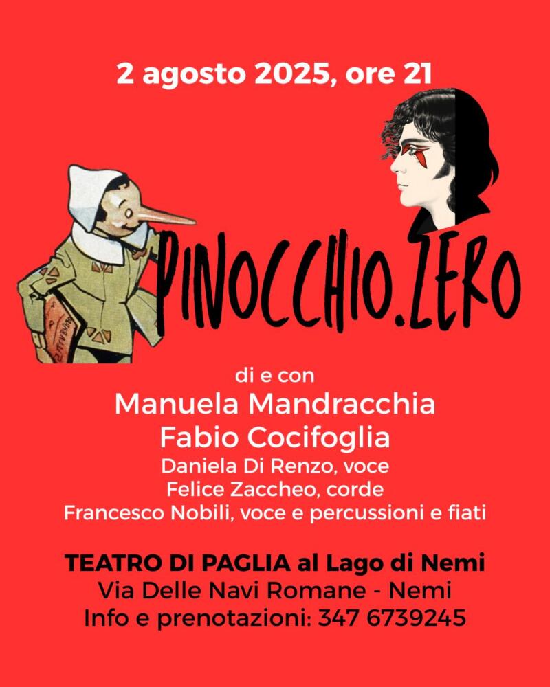 PINOCCHIO.ZERO di e con Manuela Mandracchia, Fabio Cocifoglia