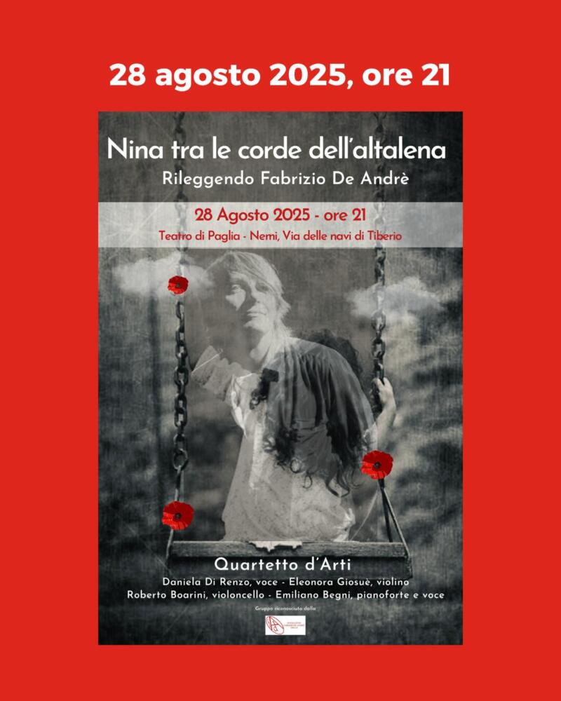 NINA TRA LE CORDE DELL'ALTALENA concerto Quartetto d'Arti