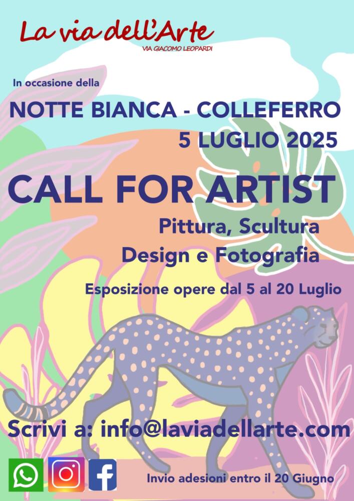 CALL FOR ARTIST — Jungle Edition 2025. La Via Dell’Arte — Colleferro