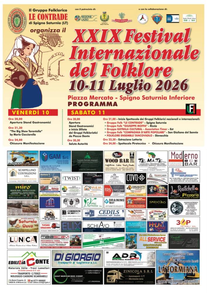 Eventi nel Lazio: Sagre, Concerti e Cosa Fare Festival Internazionale del Folklore