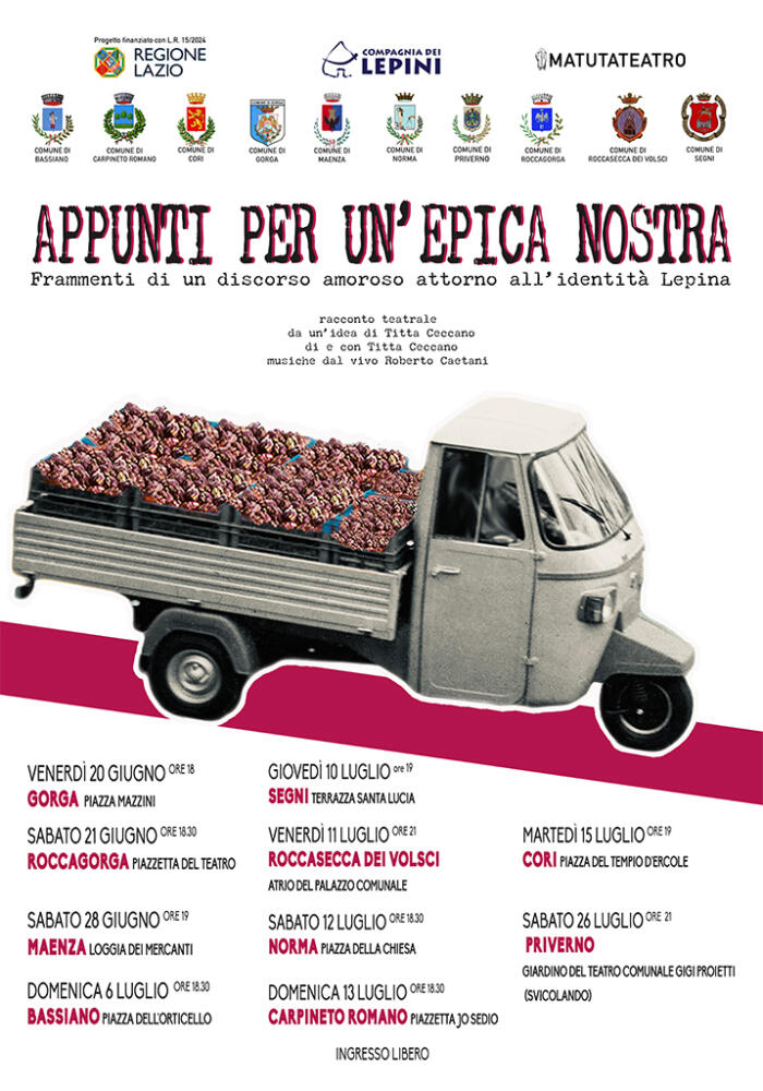 Appunti per un’epica nostra