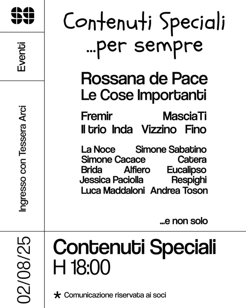 Contenuti Speciali per Sempre