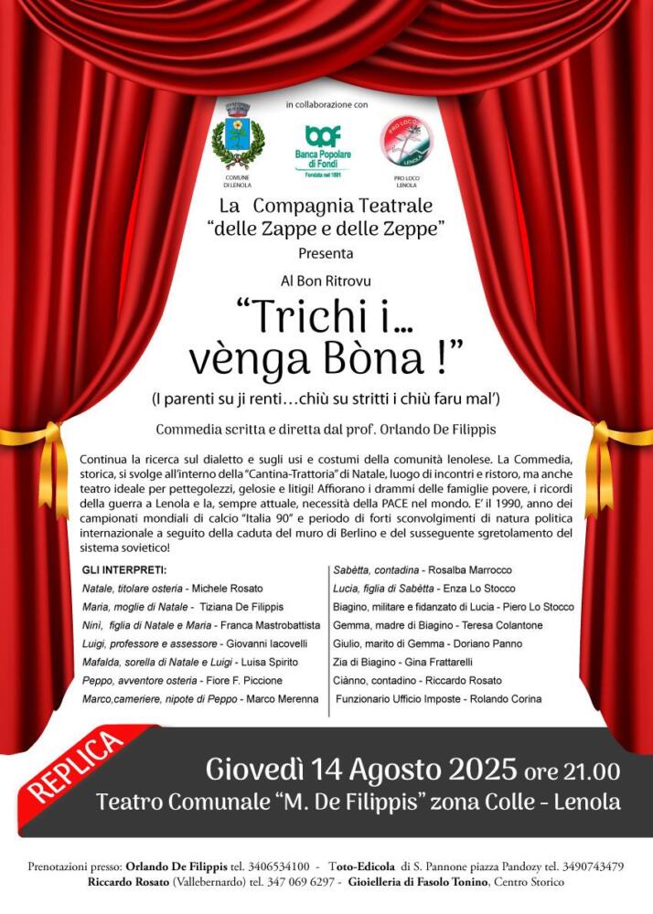 COMMEDIA in dialetto lenolese TRICHI I VENGA BONA