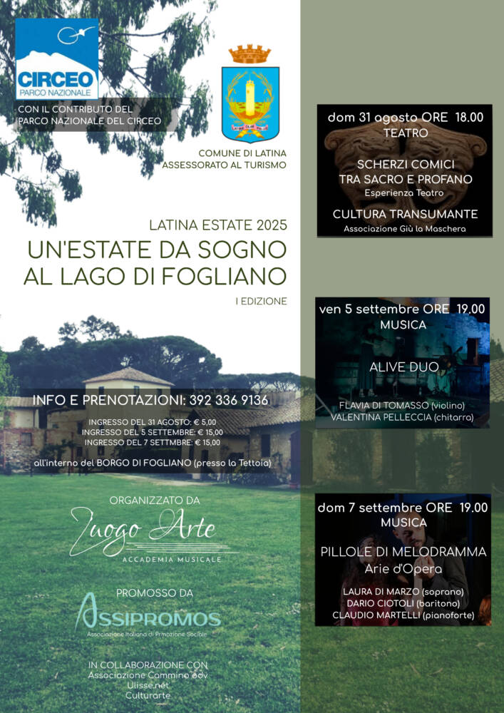 Un'estate da sogno al Lago di Fogliano