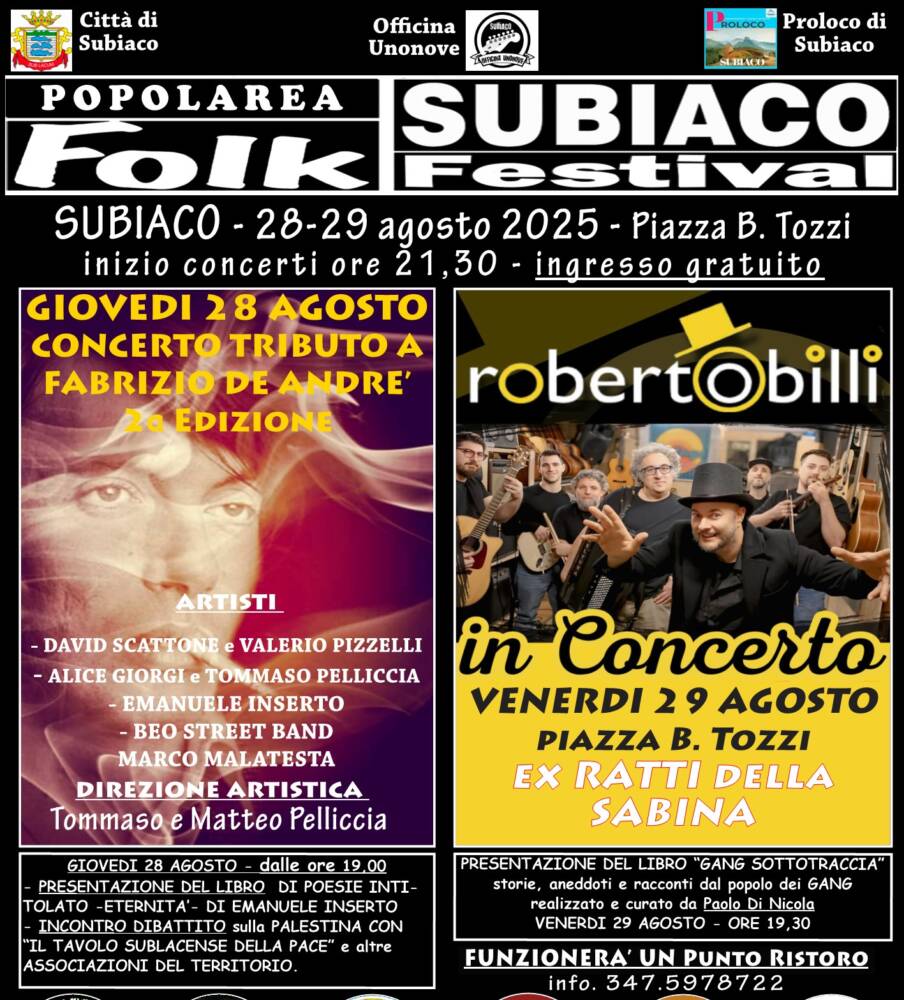 Subiaco Folk Festival "Popolarea" 2025