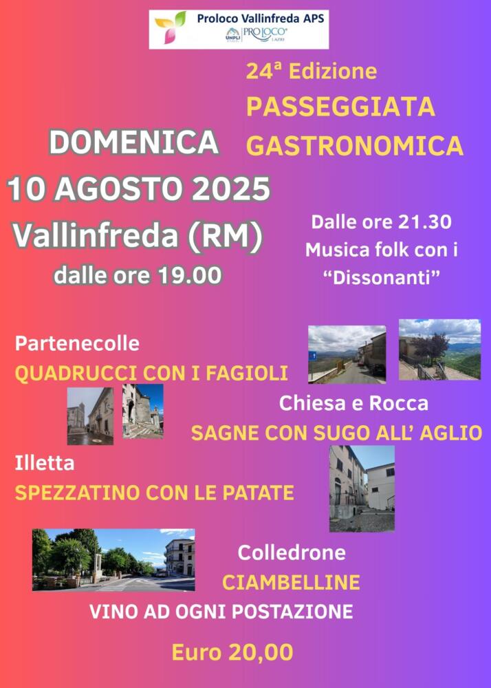 24^ edizione Passeggiata Gastronomica