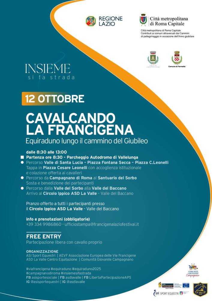 Cavalcando la Francigena
