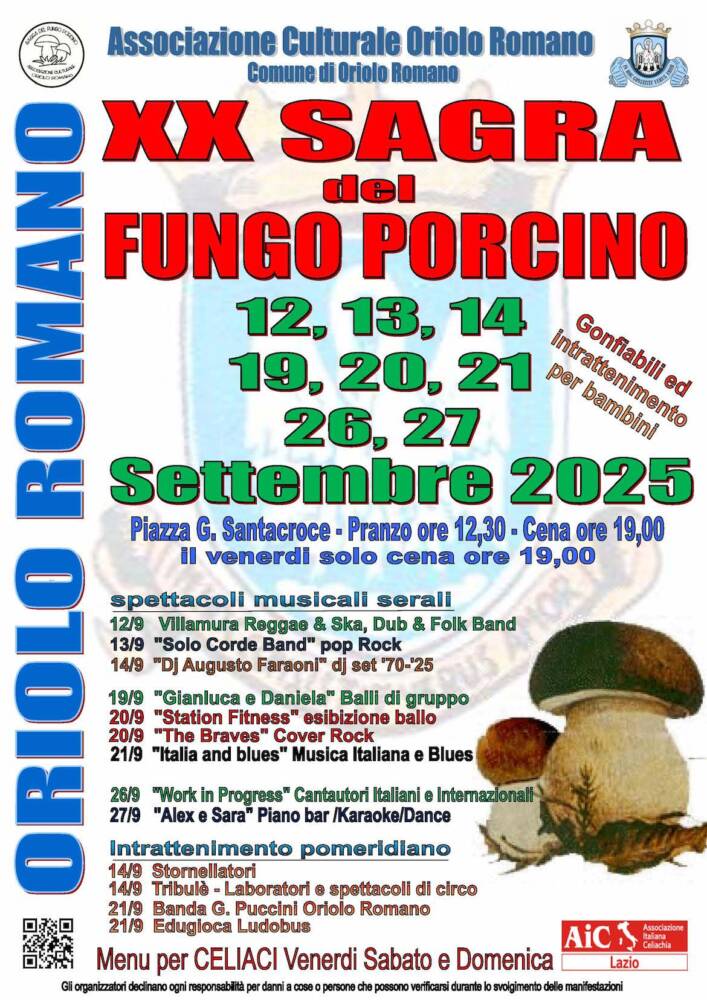 Oriolo Romano: il regno del porcino (e della forchetta felice)