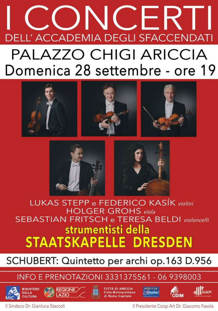 Solisti della prestigiosa Staatskapelle di Dresda