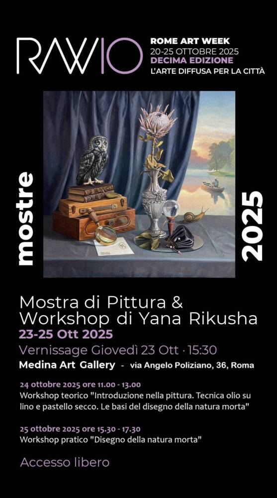 Mostra personale di pittura e Workshop di Yana Rikusha