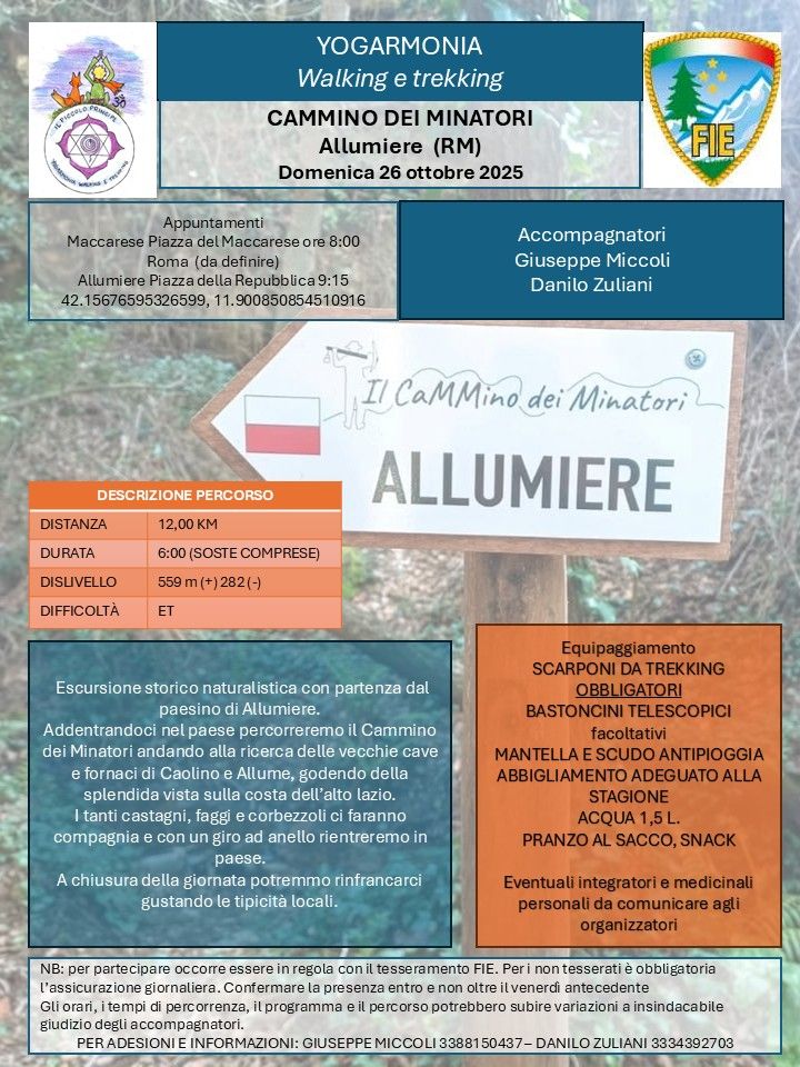 Il cammino dei minatori